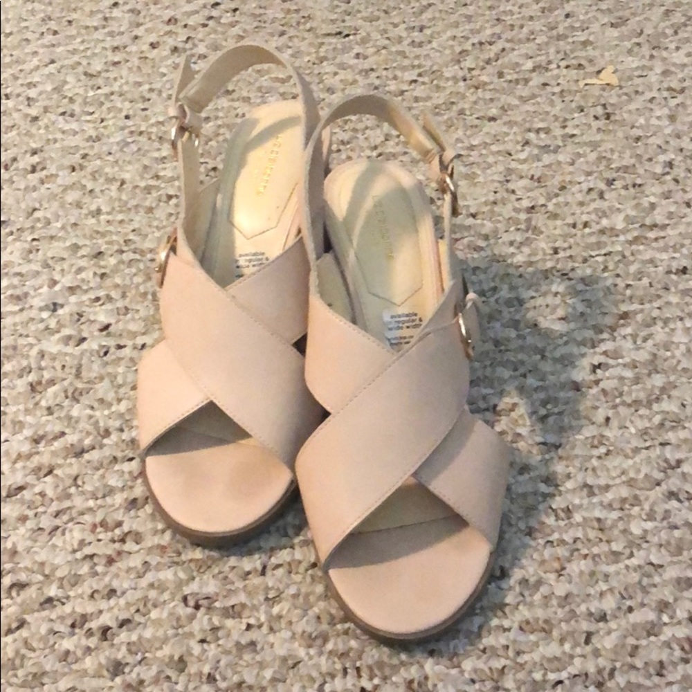 Liz Claiborne Kadin Heeled Sandals- Blush Size 9.5